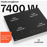 Klarstein PowerGlide indukcijska kuhalna plošča | površina, odporna na praske | 4 kuhališča | 7400 W | 60 cm | Shoptok.si