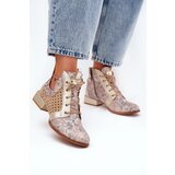 Maciejka Leather Ankle Boots Cene