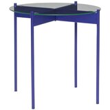 Hübsch Okrogla stranska mizica s stekleno mizno ploščo ø 45 cm Beam – | Shoptok.si