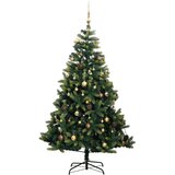  Umjetno božićno drvce 300 LED sa šarkama i kuglicama 210 cm | shoptok.hr
