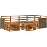  Set vanjskih sofa 6 kom. Prirodna Čvrsto drvo akacije | shoptok.hr