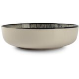 ONA Črn/kremno bel jušni krožnik iz kamenine ø 18,5 cm Gravel – | Shoptok.si