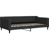  Dnevni krevet s madracem crni 100 x 200 cm od tkanine | shoptok.hr