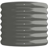  Povišena vrtna gredica od čelika 114 x 40 x 36 cm sivi | shoptok.hr