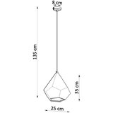 Keramička Keramična viseča svetilka PAVLUS, (21347750) | Shoptok.si