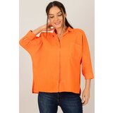 armonika Shirt - Orange - Oversize Cene