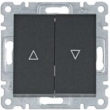HAGER Taster za žaluzine 1P Lumina WL0323 crni | Eponuda.ba