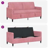 SOFA s pohranom Ružičasta 172 x 78 x 87 cm Poliester | Shoptok.si