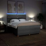  Krevet s oprugama i madracem svjetlosivi 180x200 cm od tkanine | shoptok.hr