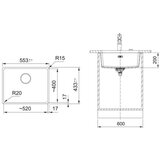 Franke 125.0698.007 Maris MRG 110-52 pomivalno korito iz umetnega kamna | Shoptok.si