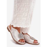 S. BARSKI Shiny Women's Sandals With Decorative Detail S.Barski | ePonuda.com
