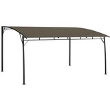  Vrtni nadstrešek za senco 4x3x2,55 m taupe | Shoptok.si