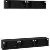 vidaXL Komplet TV omaric Drugo 5 pcs Črni hrast 80 x 30 x 30 cm | Shoptok.si