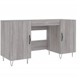 Maison Chic Pisalna miza - pisarniška miza - Računalniška miza siva sonoma 140x50x75 cm inženirski les, (21785112) Cene