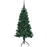 vidaXL Korner Umjetno Božićno Drvo Zelena 120 cm PVC i metal | shoptok.hr