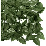 Balkonski zaslon za privatnost s tamnozelenim lišćem 600x75 cm | shoptok.hr