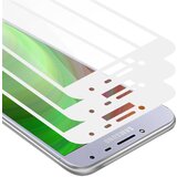 Cadorabo 3x Celozaslonska zaščitna folija, združljiva z Samsung Galaxy J4 2018 - Zaščitna folija v transparentno z belo - 3-pack Kaljeno steklo za zaščito zaslona s trdoto 9H in 3D dotikom, (20547878) Cene