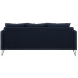 Ropez Temno modra sedežna garnitura iz šenilje 200 cm Freya – | Shoptok.si
