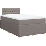 vidaXL Krevet s oprugama i madracem smeđesivi 120 x 200 cm od tkanine | shoptok.hr