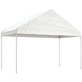  Sjenica s krovom bijela 4,46 x 4,08 x 3,22 m polietilen | shoptok.hr