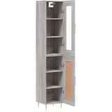  Visoka komoda siva sonome 34,5x34x180 cm od konstruiranog drva | shoptok.hr