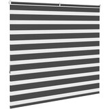 vidaXL idaxl zebra senčilo črna 155x150 cm tkanina širina 150,9 cm poliester | Shoptok.si