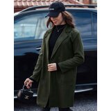 DStreet Płaszcz damski oversize LINNORE gładki długi oliwkowy | shoptok.hr