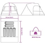 Šator s kupolom s krovom s pohranom Zelena 500 x 314 x 206 cm | shoptok.hr