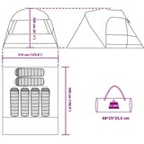  Šotor z dome s streho s shranjevanjem Zelena 500 x 314 x 206 cm, (5000136963) | Shoptok.si
