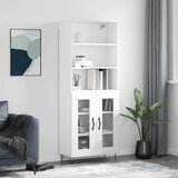 vidaXL Visoka komoda bijela 69 5x34x180 cm konstruirano drvo | shoptok.hr