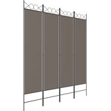 Sobna pregrada s 4 panela antracit 160 x 200 cm od tkanine | Eponuda.ba