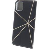 Onasi Mistik preklopna torbica Xiaomi Redmi 10C - črna z zlatimi črtami | Shoptok.si