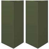  Vrtna sadilice 2kom maslinastozelena 40x34,5x75 cm čelična | Eponuda.com