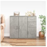  Komoda siva boja betona 91x29,5x75 cm od konstruiranog drvo | shoptok.hr