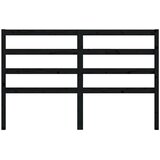  Uzglavlje za krevet crno 146 x 4 x 100 cm od masivne borovine | shoptok.hr