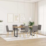 Maison Chic Jedilni stoli - Vzorci stoli 6 kosov taupe blago A1340, (22031643) Cene