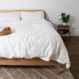Native Natural Bela enojna lanena posteljnina 135x200 cm Blanco – | Shoptok.si
