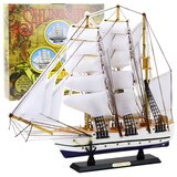  Kolekcionarski ukrasni model jedrenjaka fregate bijela 49x43cm Cijene