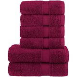  6-dijelni vrhunski set ručnika SOLUND bordo 600 gsm | shoptok.hr