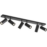 QAZQA Moderna stropna svetilka črna 102 cm 6-luči nastavljiva - Renna | Shoptok.si
