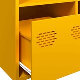  Visoka komoda boja senfa 68x39x103 5 cm od čelika | shoptok.hr