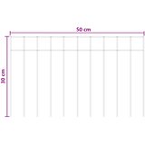 PANEL vrtne ograde 24 kom. 50 x 30 cm Pocinčani čelik Srebrna | shoptok.hr