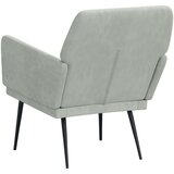 Fotelj svetlo siv 62x79x79 cm žamet, (20701704) | Shoptok.si