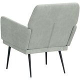 Fotelja svjetlosiva 62 x 79 x 79 cm baršunasta | shoptok.hr