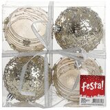  Icy special, novogodišnja kugla, srebrna, 8cm, 4K ( 780100 ) | ePonuda.com