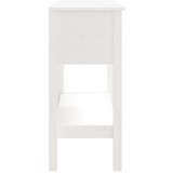  Konzolni stol bijeli 75 x 35 x 75 cm od masivne borovine | shoptok.hr