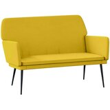  Klupa žuta 108 x 79 x 79 cm baršunasta | Eponuda.com