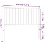  Metalno uzglavlje crno 100 cm | shoptok.hr