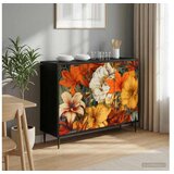vidaXL Kreveta GENNEP Crni hrast 102 x 33 x 76 cm Konstruirano drvo - Print ljiljana | shoptok.hr