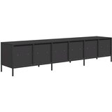 vidaXL TV omarica črna 202x39x43,5 cm hladno valjano jeklo | Shoptok.si